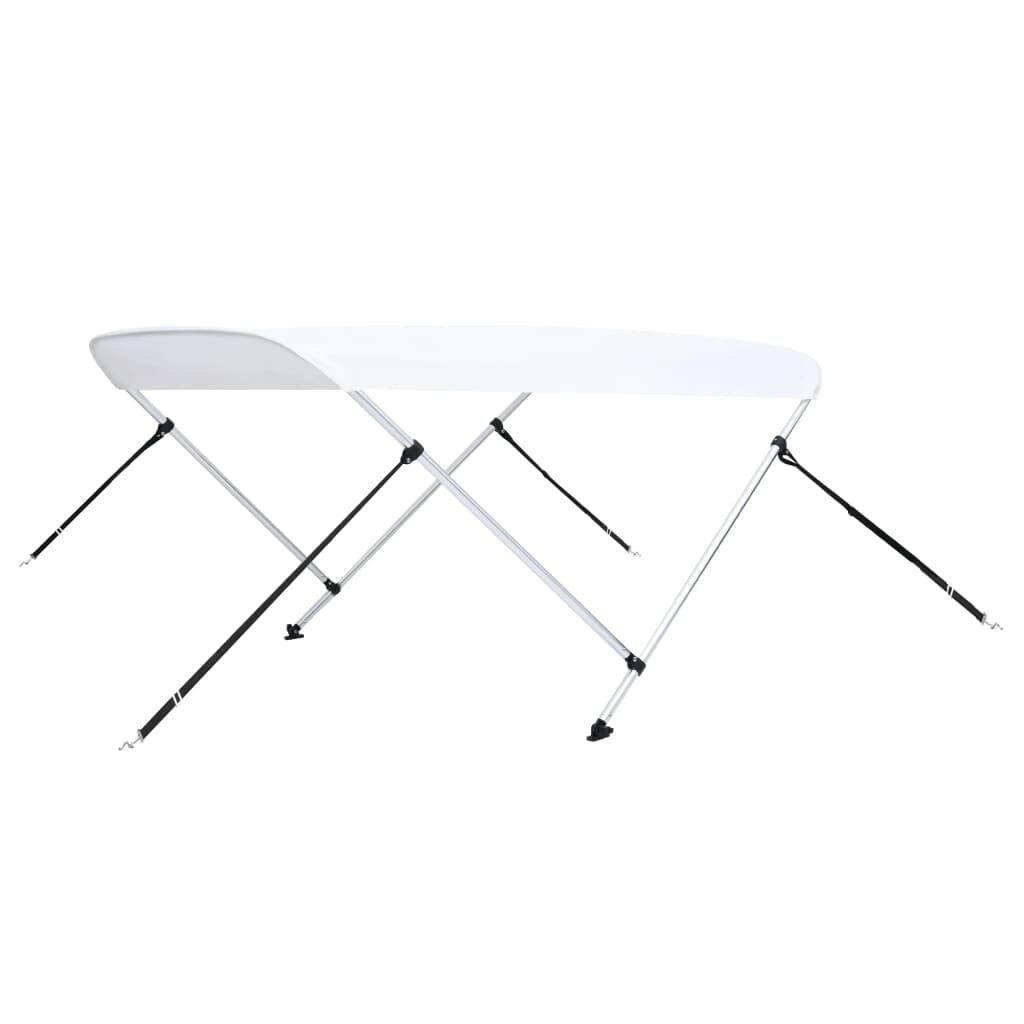 vidaXL Biminitop 2-boogs 180x150x110 cm Wit - 35% Korting