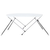 vidaXL Biminitop 2-boogs 180x150x110 cm Wit - 35% Korting