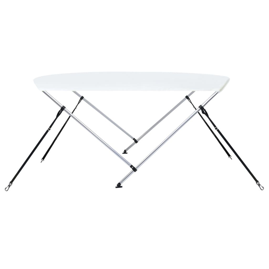 vidaXL Biminitop 2-boogs 180x150x110 cm Wit - 35% Korting