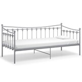 vidaXL Slaapbank Metaal Grijs 90x200 cm - 35% Korting