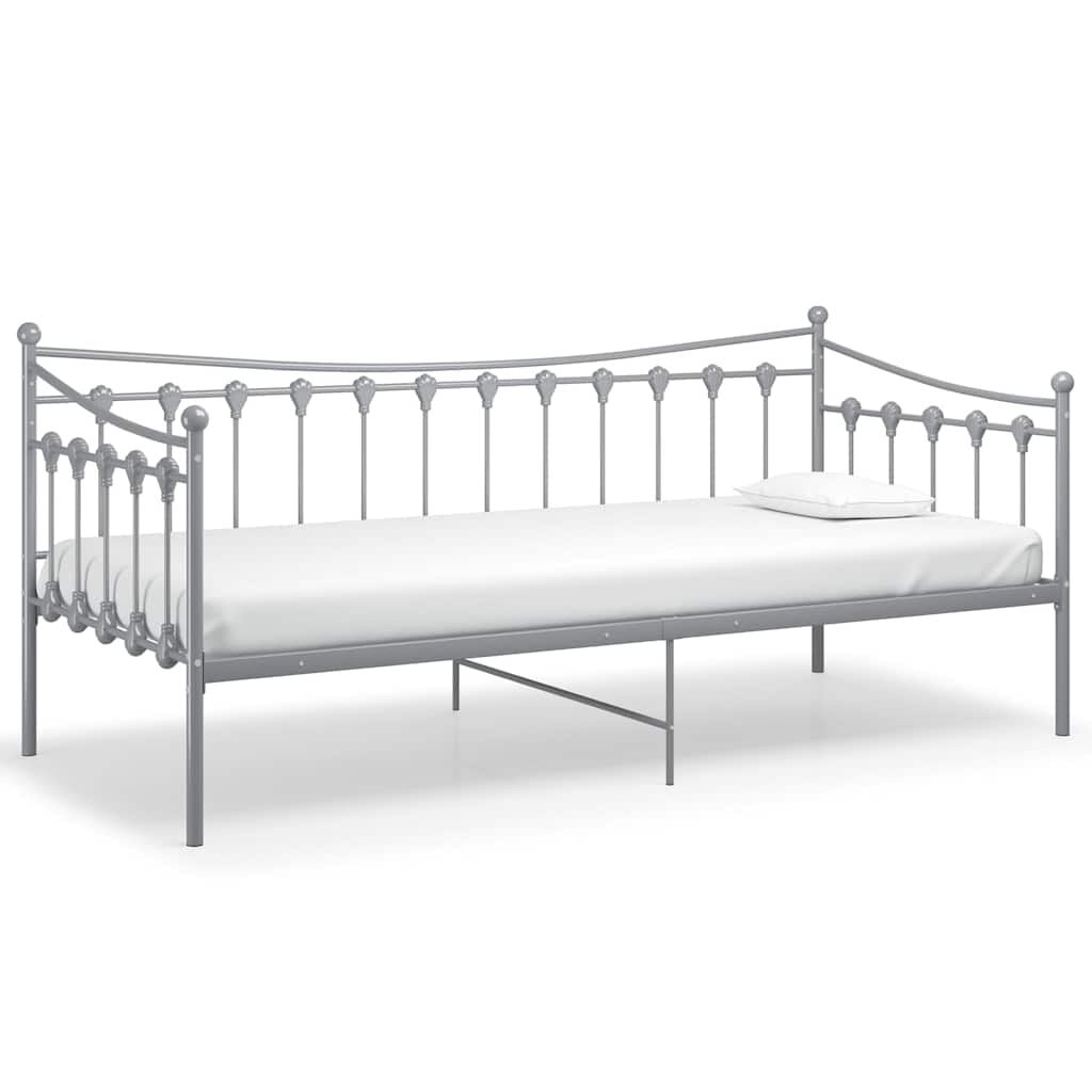 vidaXL Slaapbank Metaal Grijs 90x200 cm - 35% Korting