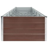 Verhoogde Plantenbak Staal 480x80x45 cm Bruin - 51% Korting!