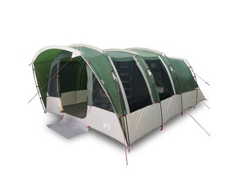 vidaXL Tunneltent 8-persoons waterdicht groen - 35% korting