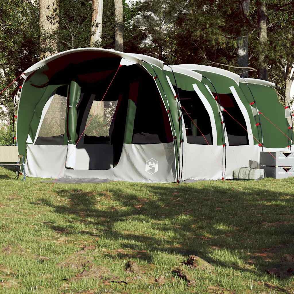 vidaXL Tunneltent 8-persoons waterdicht groen - 35% korting