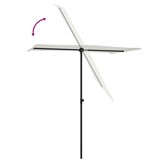 Parasol met aluminium paal 180x110 cm Zandwit - 34% Korting!