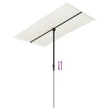 Parasol met aluminium paal 180x110 cm Zandwit - 34% Korting!
