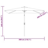 VidaXL Parasol Vierhoekig Zandwit 200x300cm - 34% Korting!