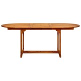 vidaXL Tuintafel Massief Acaciahout 200x100x75 cm - 35% Korting