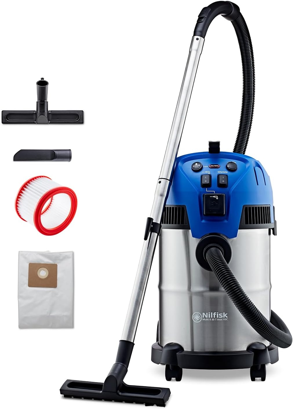 Nat-/Droogzuiger Nilfisk 30L 1400W | 59% Korting