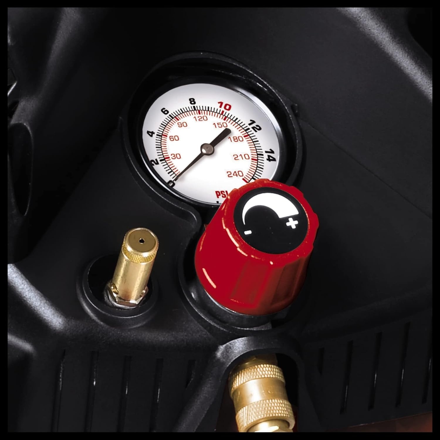 Olievrije Compressor 50L 10 Bar Onderhoudsarm Rood - 55% Korting