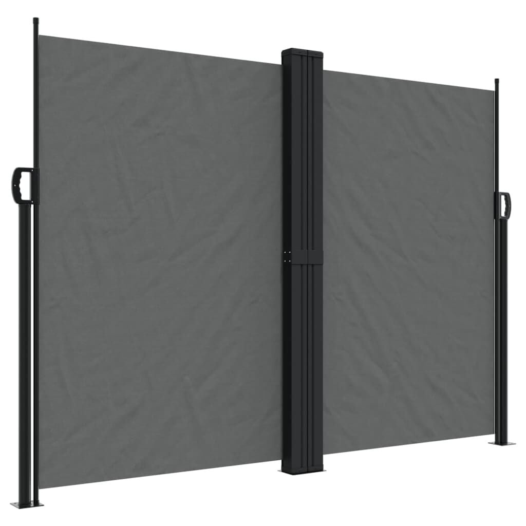 vidaXL Uittrekbaar Tuinscherm 180x1200 cm Antraciet - 60% Korting