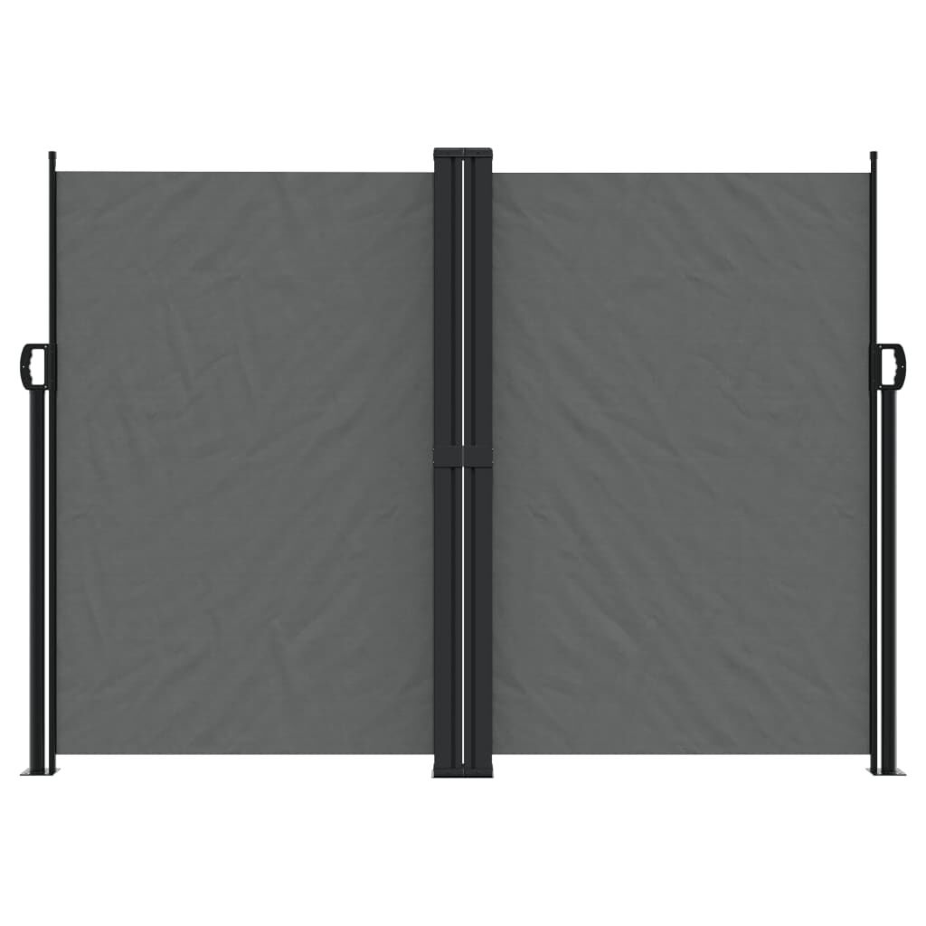 vidaXL Uittrekbaar Tuinscherm 180x1200 cm Antraciet - 60% Korting