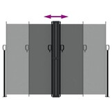 vidaXL Uittrekbaar Tuinscherm 180x1200 cm Antraciet - 60% Korting