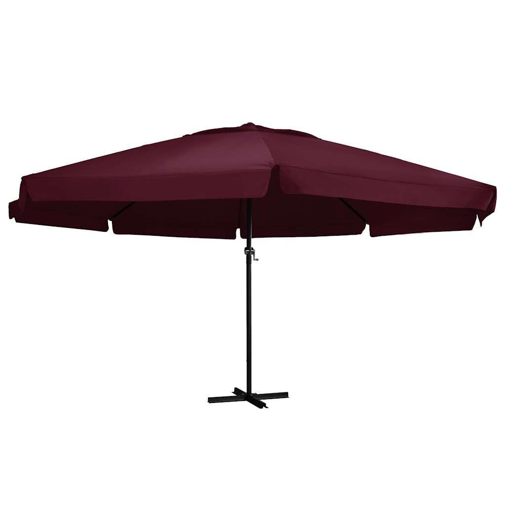 Parasol Bordeauxrood 600cm Aluminium Paal - 35% Korting