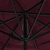 Parasol Bordeauxrood 600cm Aluminium Paal - 35% Korting