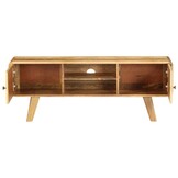 Tv-meubel Massief Mangohout 120cm met Gouden Print - 35% Korting