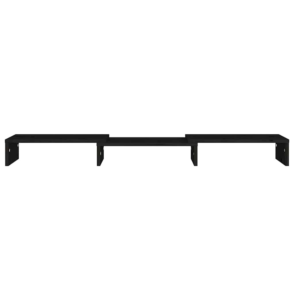 VidaXL Monitorstandaard 80x24x10,5 cm Grenenhout Zwart (52% Korting)