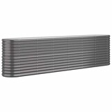 Plantenbak 260x40x68 cm Staal Antraciet - 54% Korting