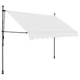 VidaXL Luifel Crème 300 cm Uitschuifbaar met LED - 34% Korting