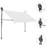 VidaXL Luifel Crème 300 cm Uitschuifbaar met LED - 34% Korting
