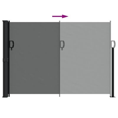 vidaXL Uittrekbaar Windscherm 140x300 cm Antraciet - 34% Korting