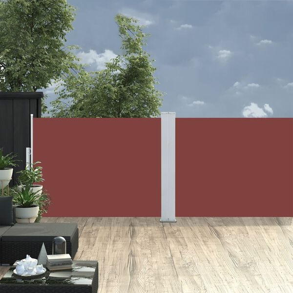 Uittrekbaar Windscherm 100x1000 cm Bruin - 34% Korting