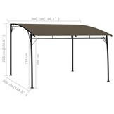 VidaXL Zonneluifel 3x3m Taupe - 55% Korting!