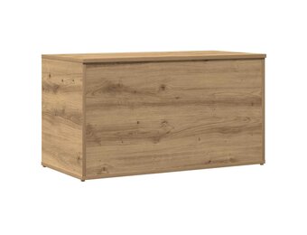 vidaXL Opbergkist 84x42x46 cm Bewerkt Hout Artisanaal Eiken (34% korting)