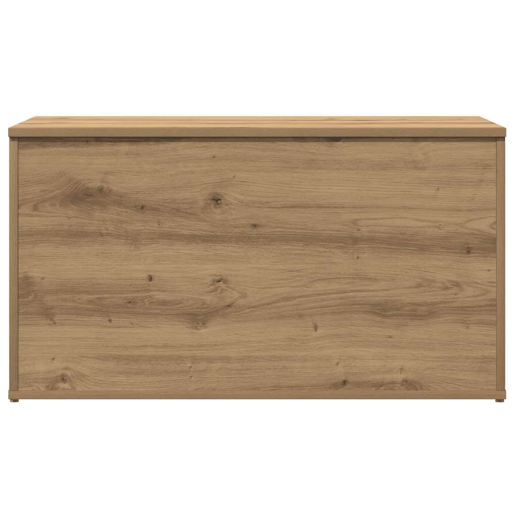 vidaXL Opbergkist 84x42x46 cm Bewerkt Hout Artisanaal Eiken (34% korting)