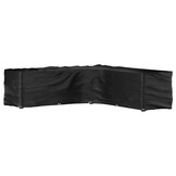 vidaXL L-vormige Tuinmeubelhoes 300x300x90 cm Zwart - 34% Korting