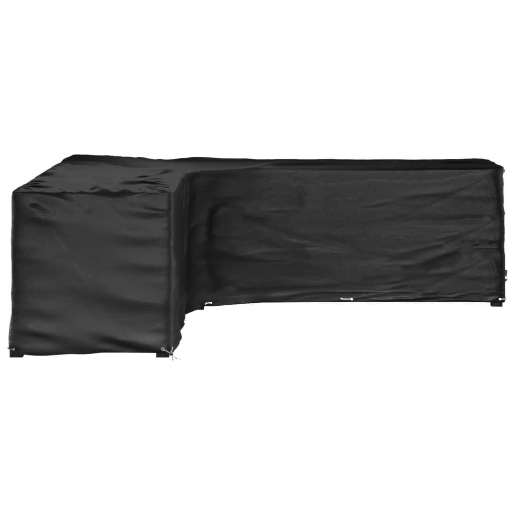 vidaXL L-vormige Tuinmeubelhoes 300x300x90 cm Zwart - 34% Korting