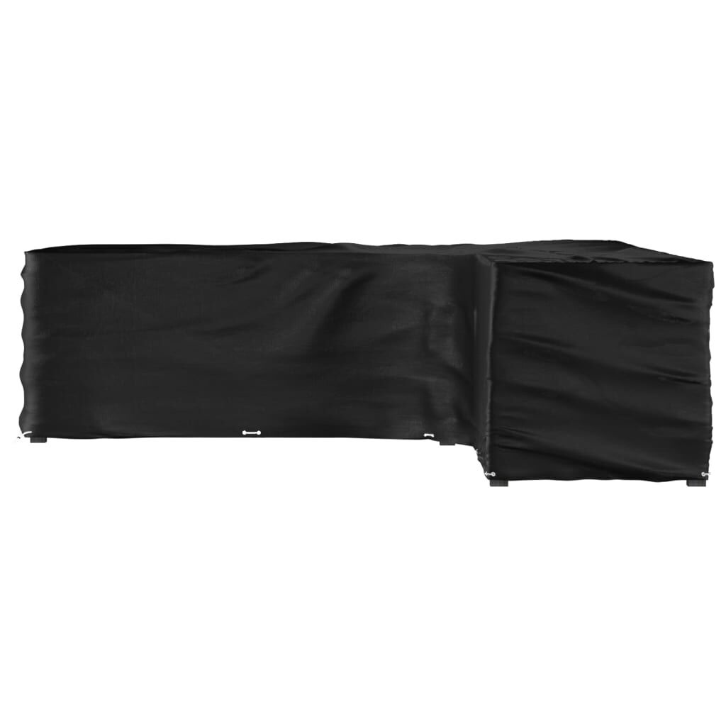 vidaXL L-vormige Tuinmeubelhoes 300x300x90 cm Zwart - 34% Korting