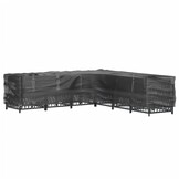 vidaXL L-vormige Tuinmeubelhoes 300x300x90 cm Zwart - 34% Korting