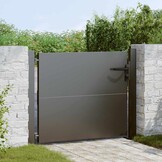 vidaXL Tuinpoort met slot Zwart 105x100 cm - 55% Korting