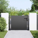 vidaXL Tuinpoort met slot Zwart 105x100 cm - 55% Korting