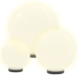 vidaXL LED Bolvormige Lampen Set (3 stuks) 20/30/40 cm - Wit