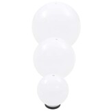 vidaXL LED Bolvormige Lampen Set (3 stuks) 20/30/40 cm - Wit