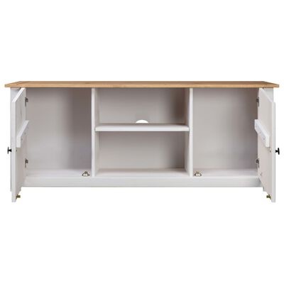 Tv-kast Grenenhout Wit 120x40x50 cm met 59% Korting