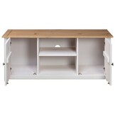 Tv-kast Grenenhout Wit 120x40x50 cm met 59% Korting