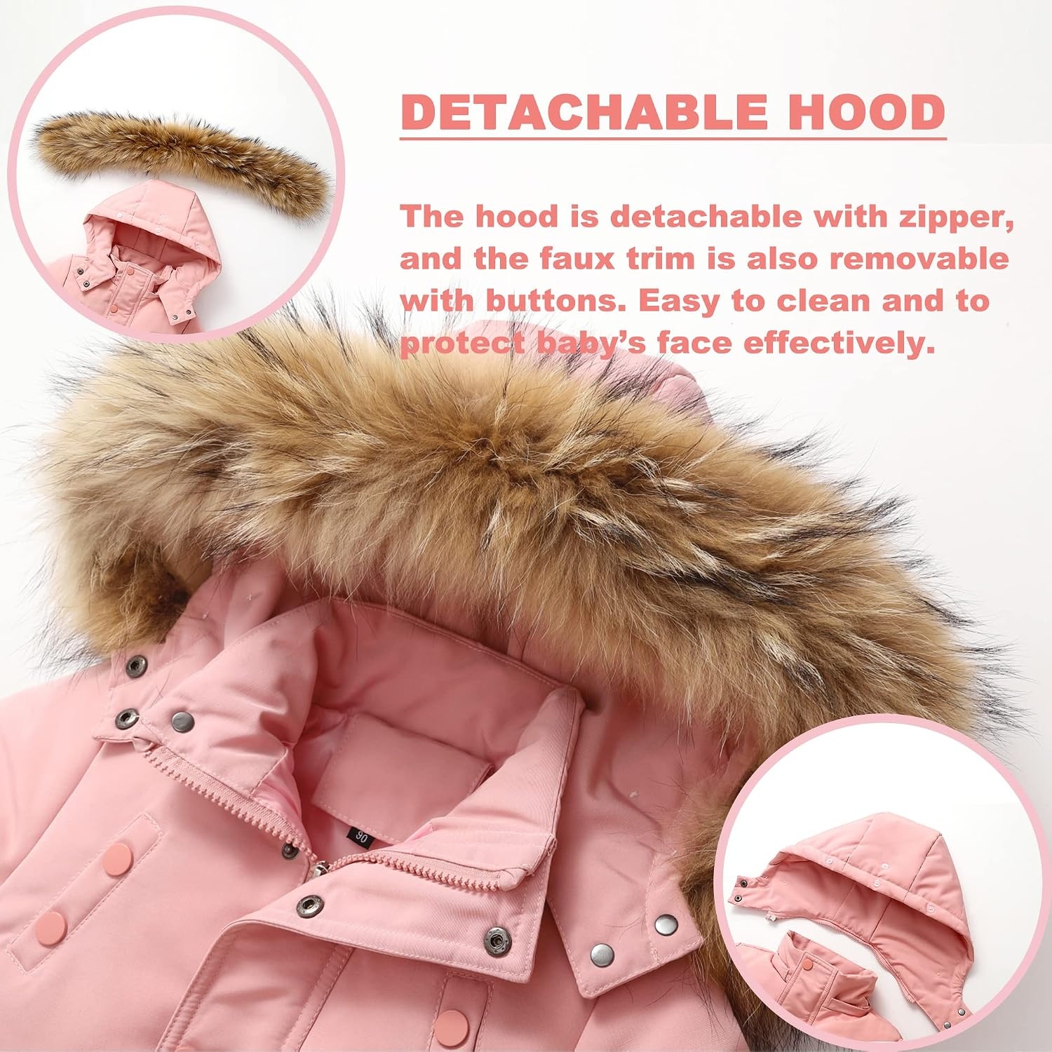 Roze Kinder Skipak Set (2-delig) - Winterjas & Broek - 34% Korting