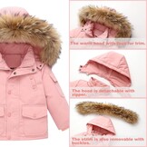 Roze Kinder Skipak Set (2-delig) - Winterjas & Broek - 34% Korting