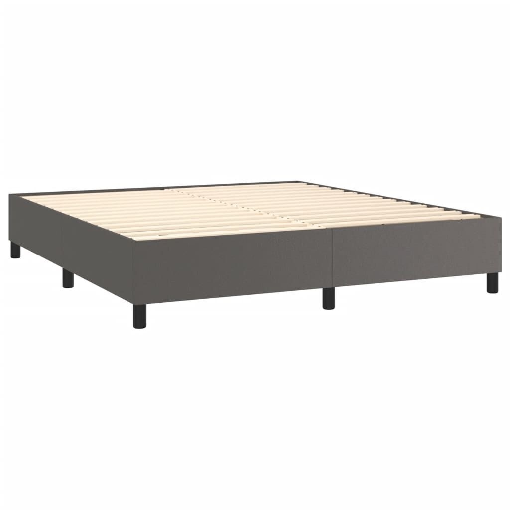 Grijze Bedframe Kunstleer 180x200 cm - 34% Korting!