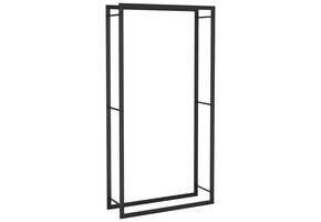 Stalen Haardhoutrek (80x28x154 cm) - Matzwart met 45% Korting