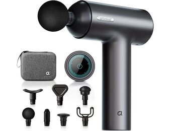 Arboleaf Massage Gun met 6 Snelheden & 7 Opzetstukken - Zwart - 34% Korting