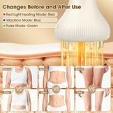 Elektrisch Anti-Cellulitis Massageapparaat - EMS, Vibratie, Warmte & Infrarood - 33% Korting