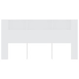 vidaXL Hoofdbordkast Wit - 200x18,5x104,5 cm - 34% Korting