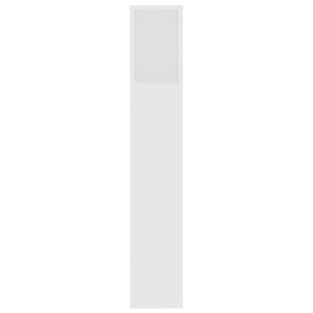 vidaXL Hoofdbordkast Wit - 200x18,5x104,5 cm - 34% Korting