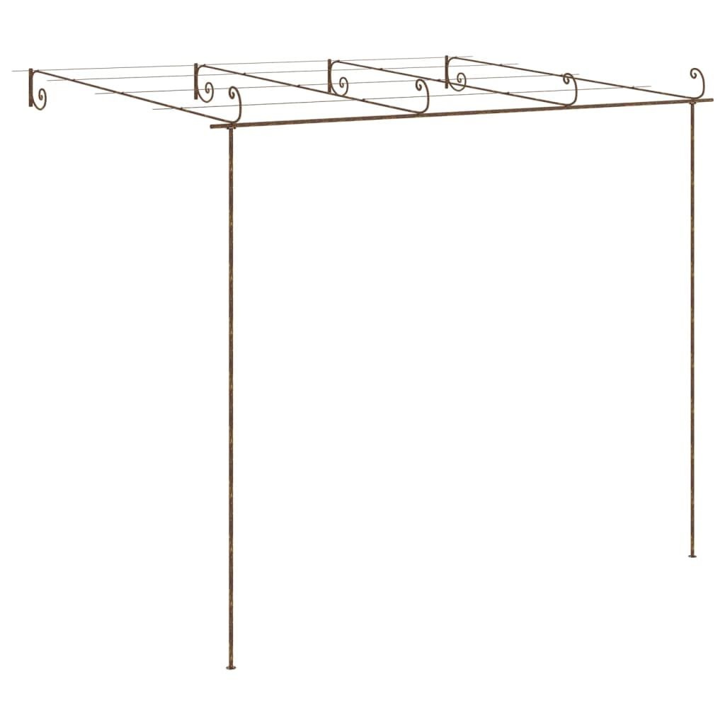 vidaXL Tuinpergola 4x3m IJzer Antiekbruin - 35% Korting