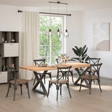 VidaXL Eettafelpoten Staal Antraciet 2 stuks 54% Korting