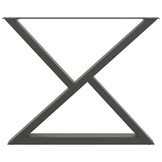 VidaXL Eettafelpoten Staal Antraciet 2 stuks 54% Korting
